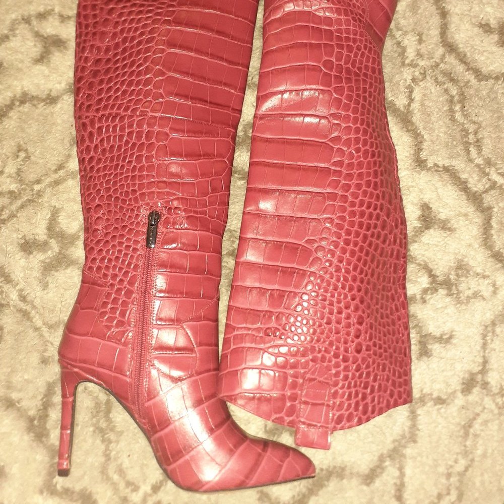 Red Vince Camuto boots